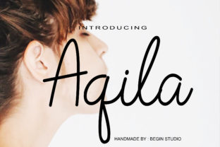 Aqila: A Handwritten Signature Font for Marketing and Brand Content