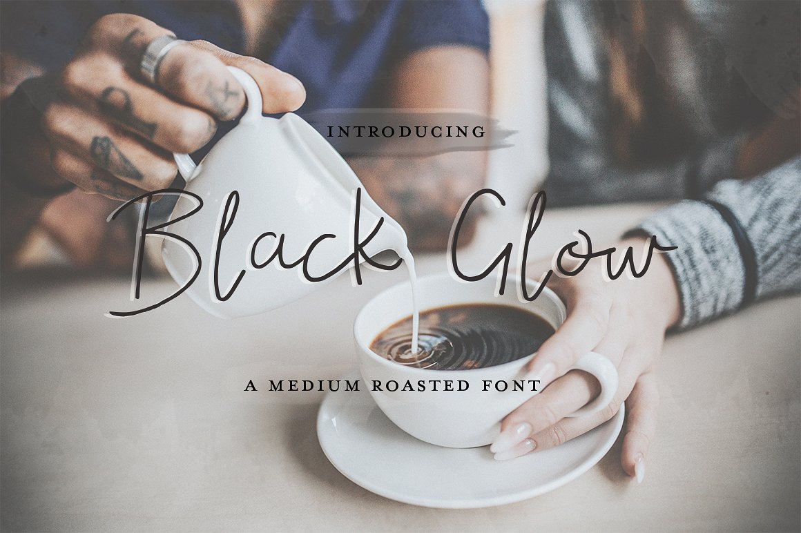 Black Glow Is a Handwritten Font Built for Cozy Branding Projects