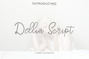 Dellia Script Font: Handwritten Charm for Branding