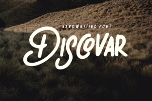 Discovar: A Clean Monoline Handwritten Font for Crafters and Product Makers