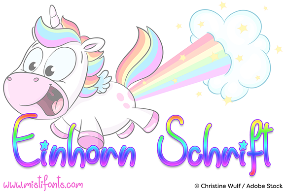 Einhorn Schrift Brings Unicorn Magic to Your Handmade Products