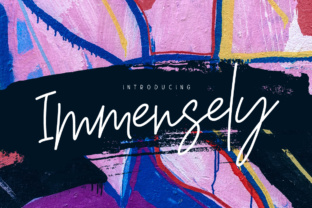 Immensely: A Stylish Monoline Script Font for Modern Branding
