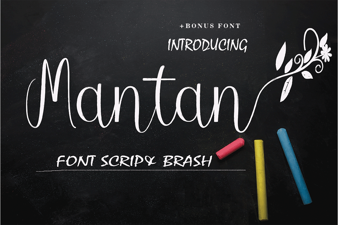 Mantan Font: A Handwritten Script for Crafters and Product Makers