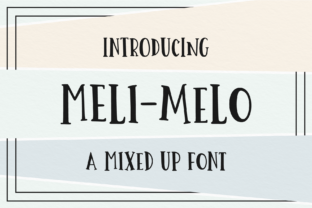 Meli Melo: A Mixed Up Font with Clean Digital Appeal
