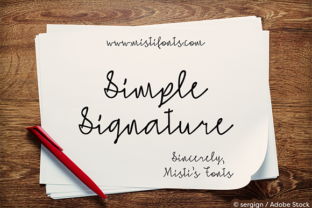 Simple Signature: A Handwritten Font for Polished Branding