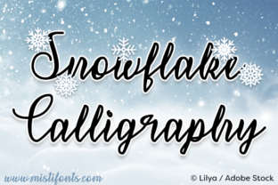 Snowflake Calligraphy: A Seasonal Script for Editorial Design
