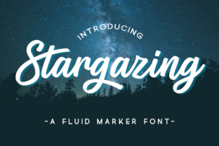 Stargazing Font Brings Painterly Charm to Handmade Products and Printables