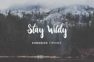 Stay Wildy: A Handwritten Script Font for Makers and Sellers
