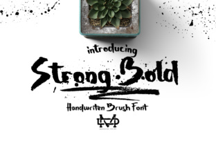Strong Bold: A Handwritten Brush Font for Crafters and Makers